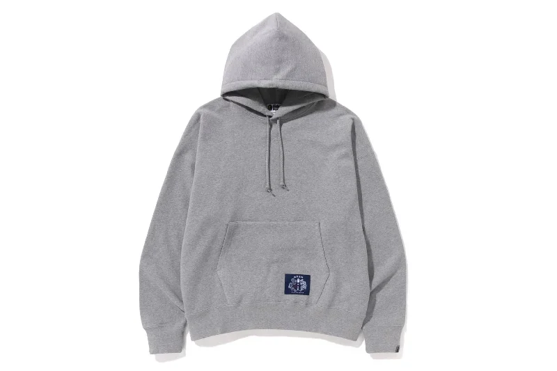 JAPANESE MOTIF LOOSE FIT PULLOVER HOODIE