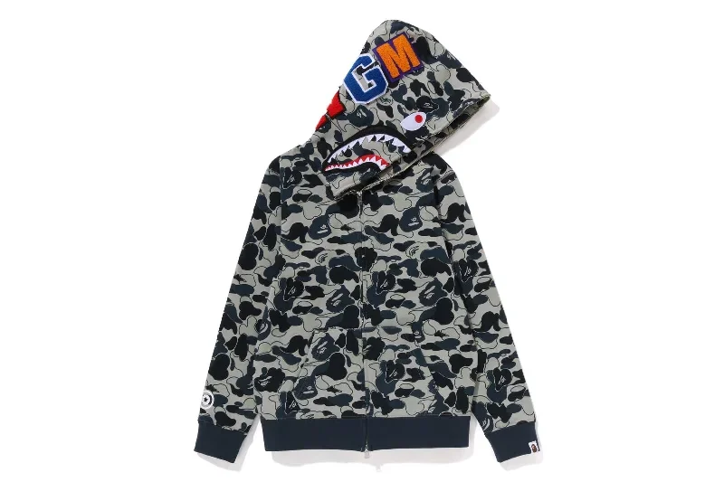 COOKIE CAMO 2 SHARK FULL ZIP HOODIE