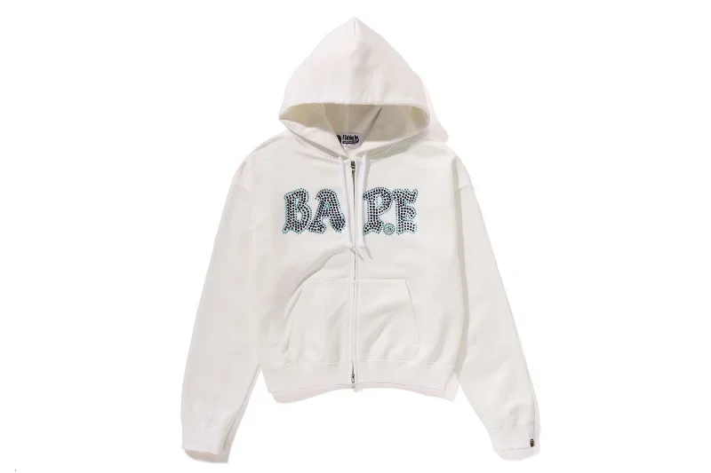 CRYSTAL STONE BAPE ZIP HOODIE