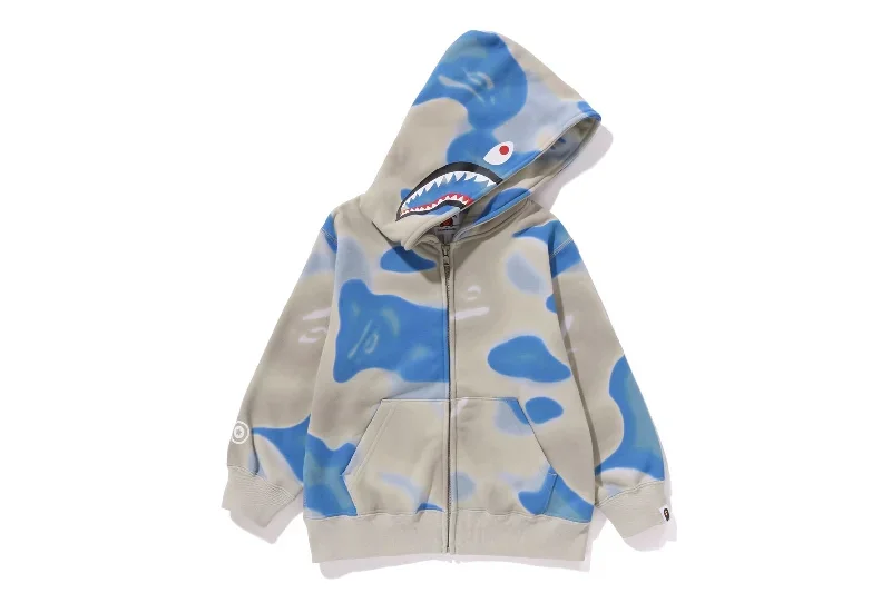 LIQUID CAMO SHARK ZIP HOODIE