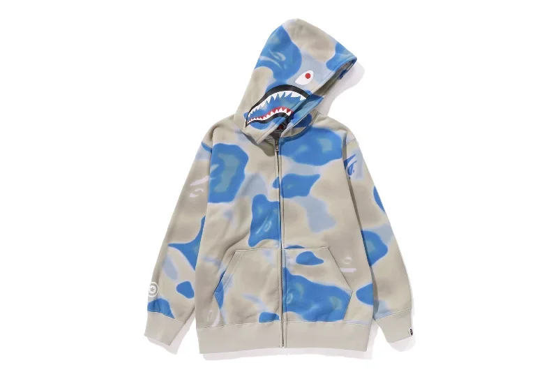 LIQUID CAMO SHARK ZIP HOODIE