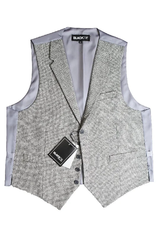 Black & White ""Camdyn"" Tweed Vest