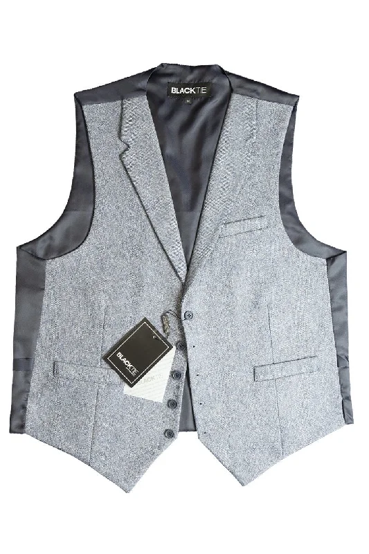 Blue ""Camdyn"" Tweed Vest