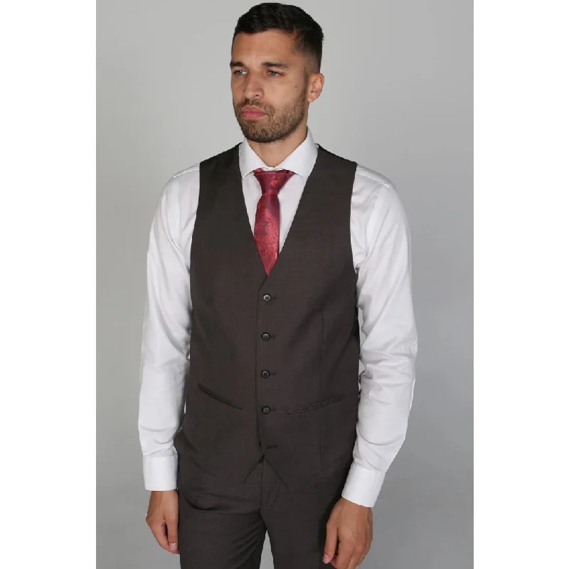 Charles - Men's Charcoal Waistcoat