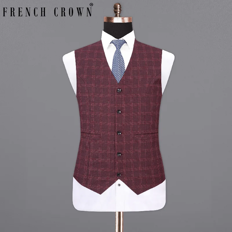 Dark Byzantium Plaid Waistcoat