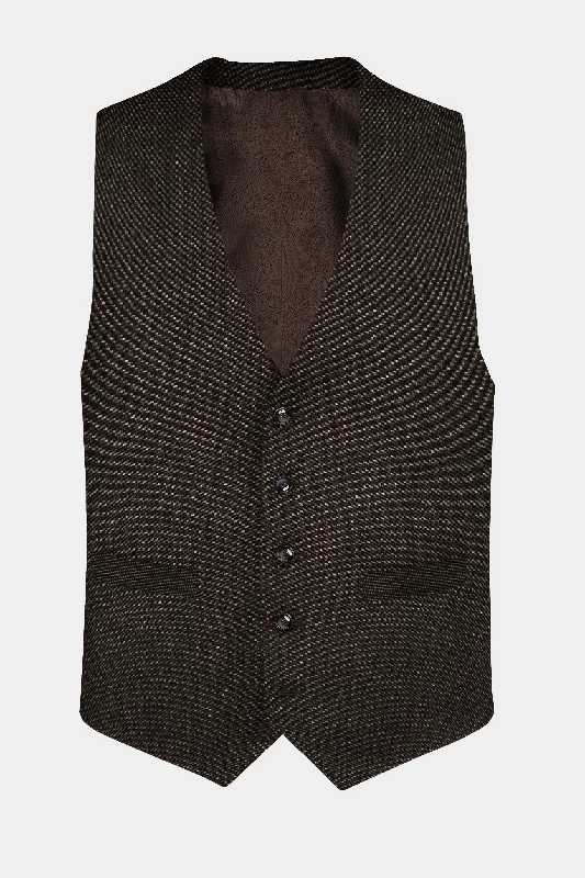 eclipse-brown-textured-wool-blend-waistcoat-bp