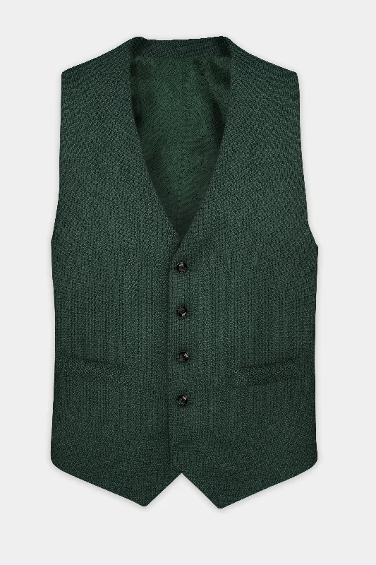 everglade-green-plain-solid-wool-blend-waistcoat-bo