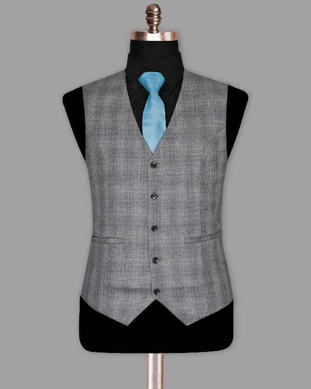 fossil-grey-subtle-plaid-waistcoat-ae