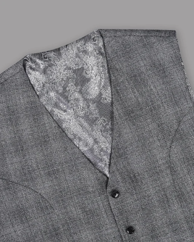 fossil-grey-subtle-plaid-waistcoat-ae