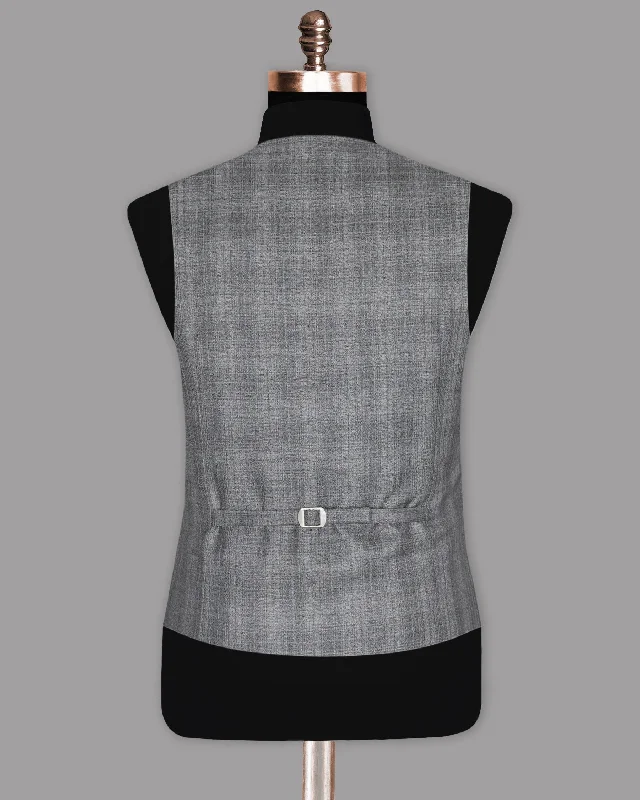 fossil-grey-subtle-plaid-waistcoat-ae