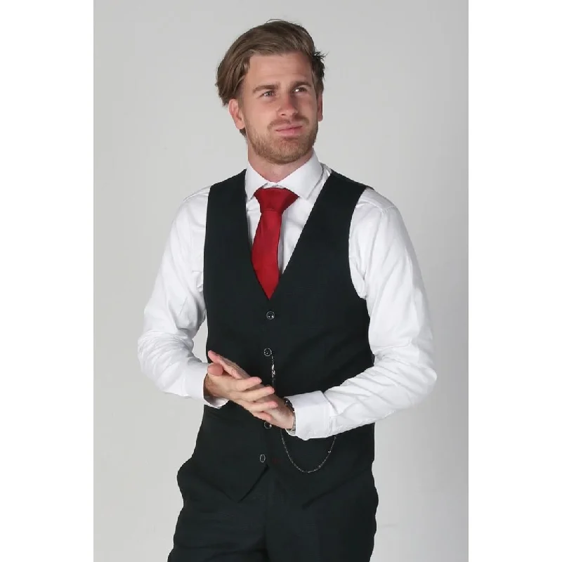 Jasper - Men's Olive Green Waistcoat