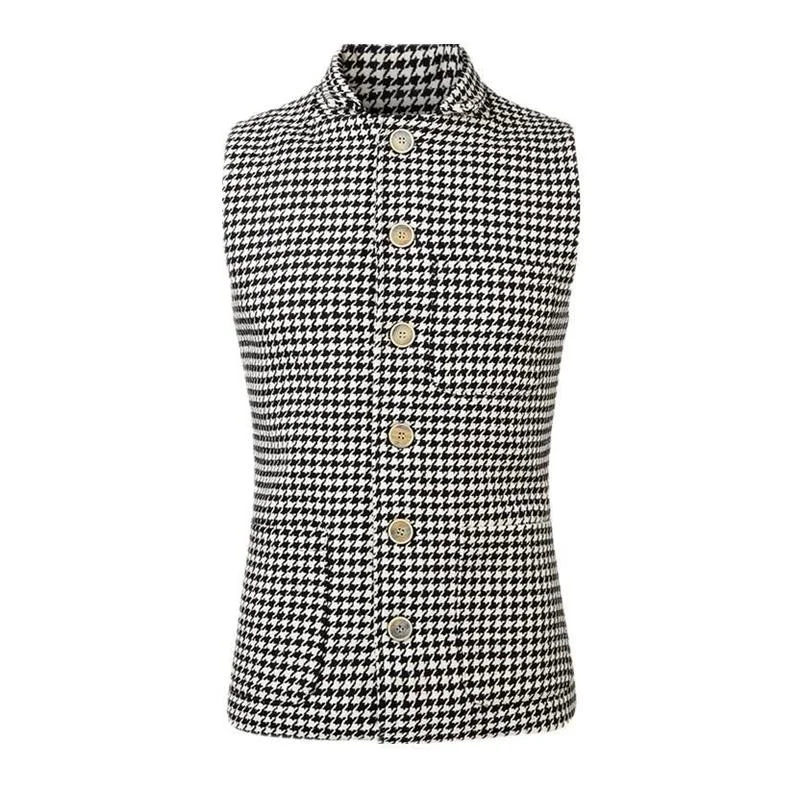 mens-houndstooth-stand-collar-single-breasted-suit-vest-89178519z