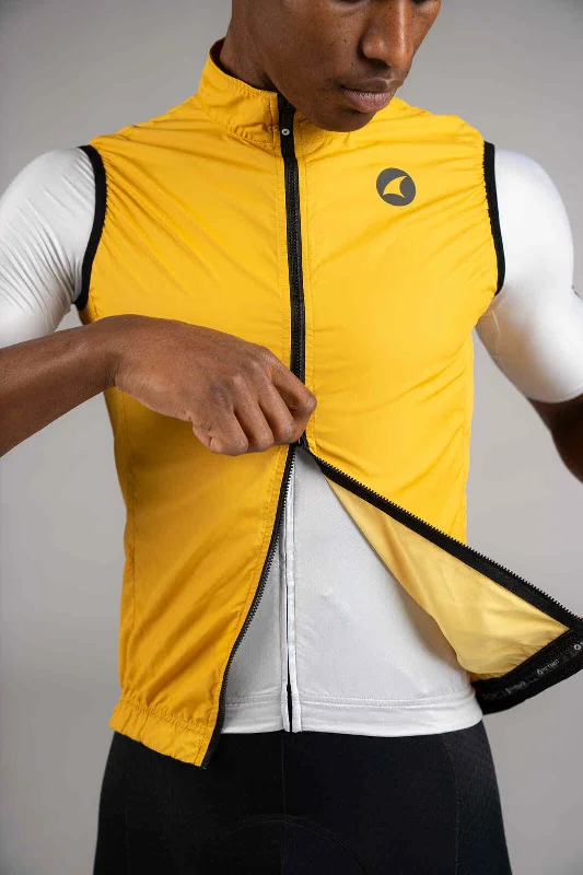 mens-packable-cycling-wind-vest-goldenrod