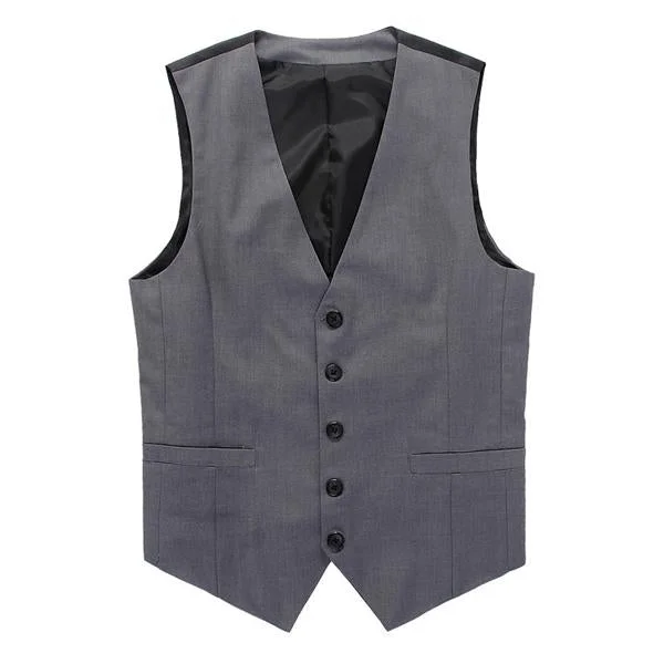 Men's V-Neck Single Breasted Suit Vest 02375865M