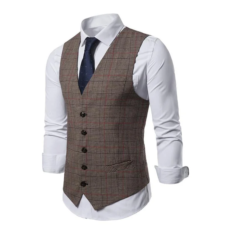 mens-vintage-single-breasted-v-neck-plaid-suit-vest-13549331m