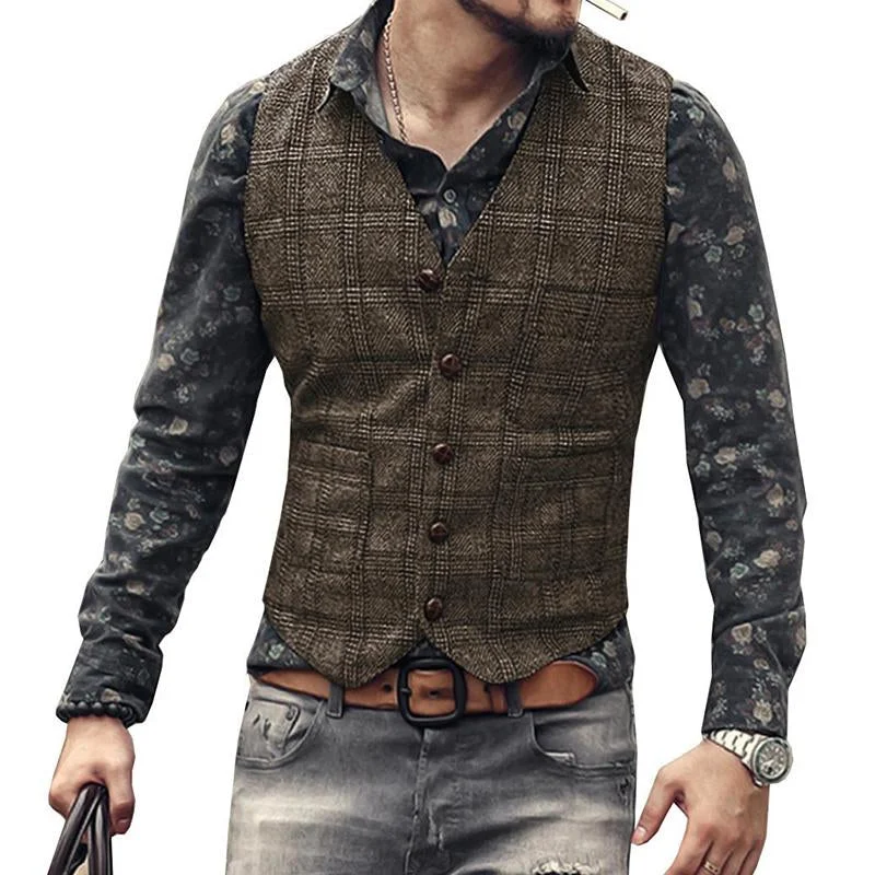 mens-vintage-v-neck-single-breasted-plaid-slim-fit-suit-vest-43635540m