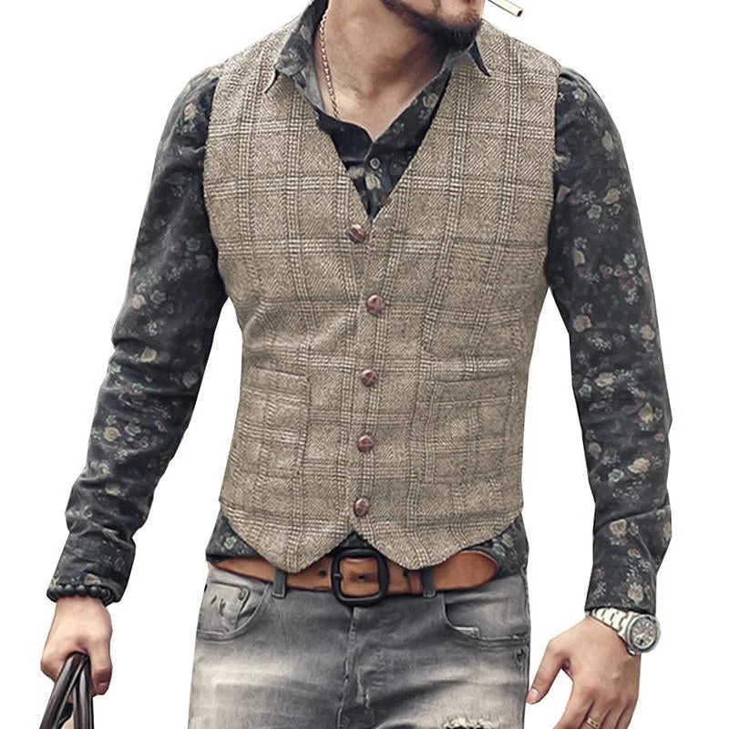 mens-vintage-v-neck-single-breasted-plaid-slim-fit-suit-vest-43635540m