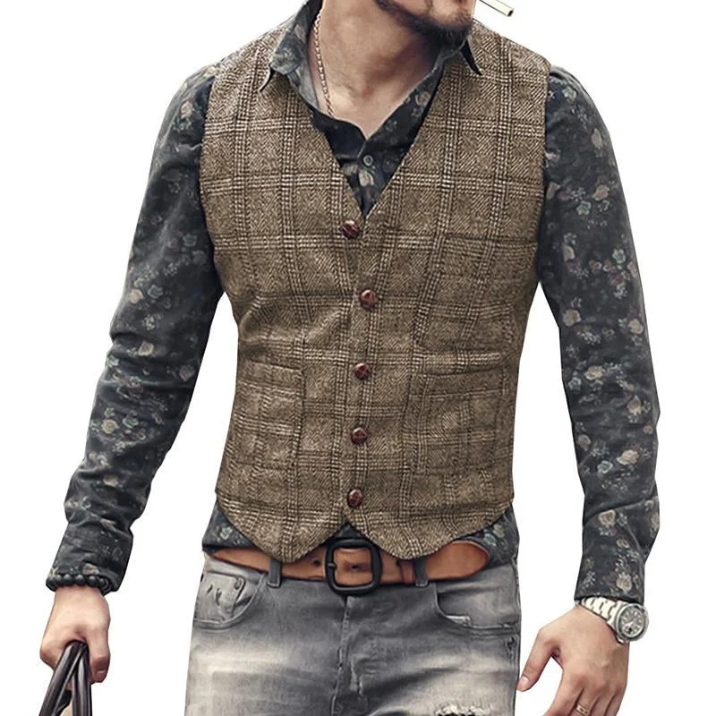 mens-vintage-v-neck-single-breasted-plaid-slim-fit-suit-vest-43635540m