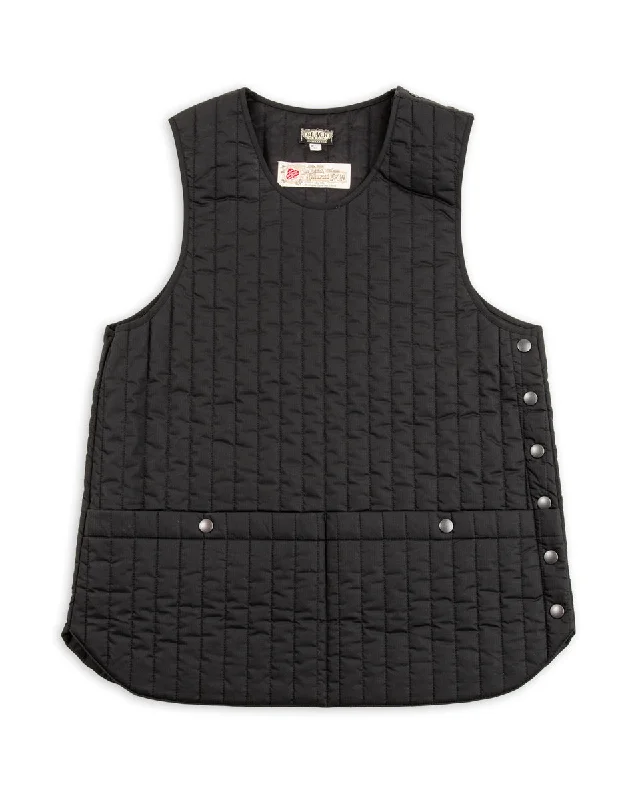 Oiled Quilting Atelier Vest - Oiled Black