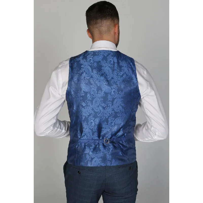 viceroy-mens-blue-check-waistcoat