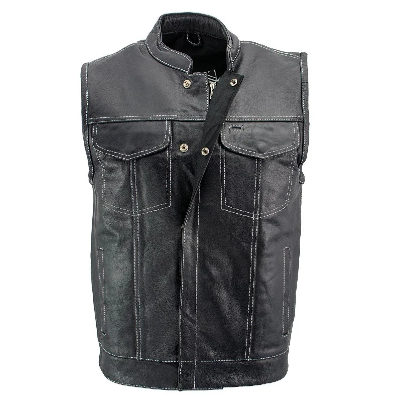 xelement-xs3450-paisley-mens-black-leather-motorcycle-vest-with-white-stitching