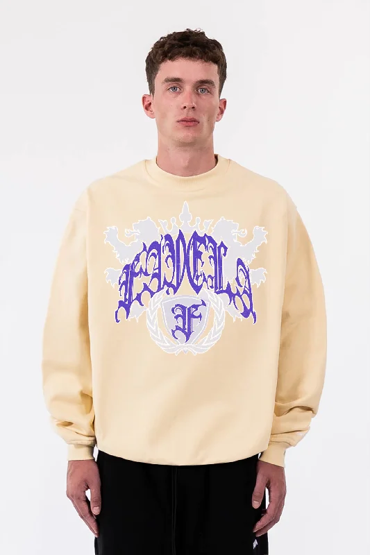 COAT OF ARMS CREME CREWNECK