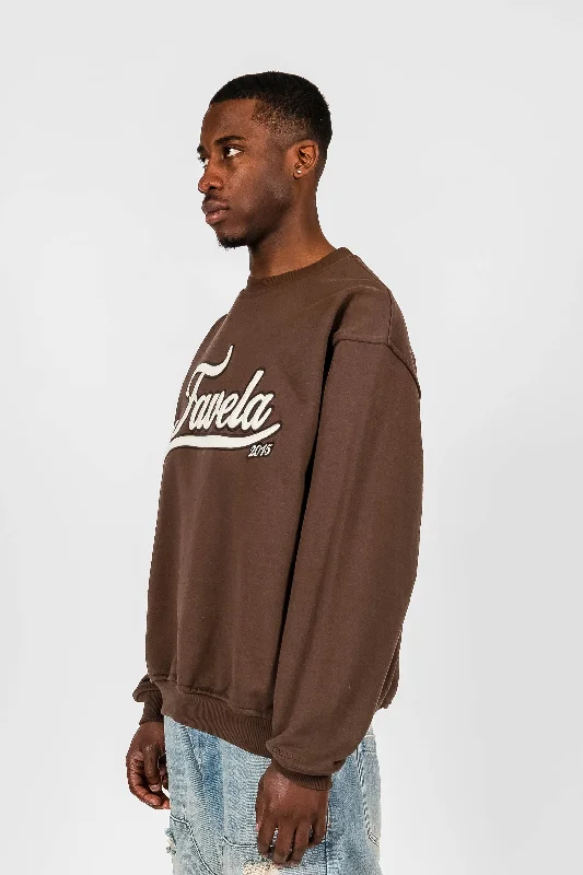 coffee-brown-3d-college-embroidery-crewneck