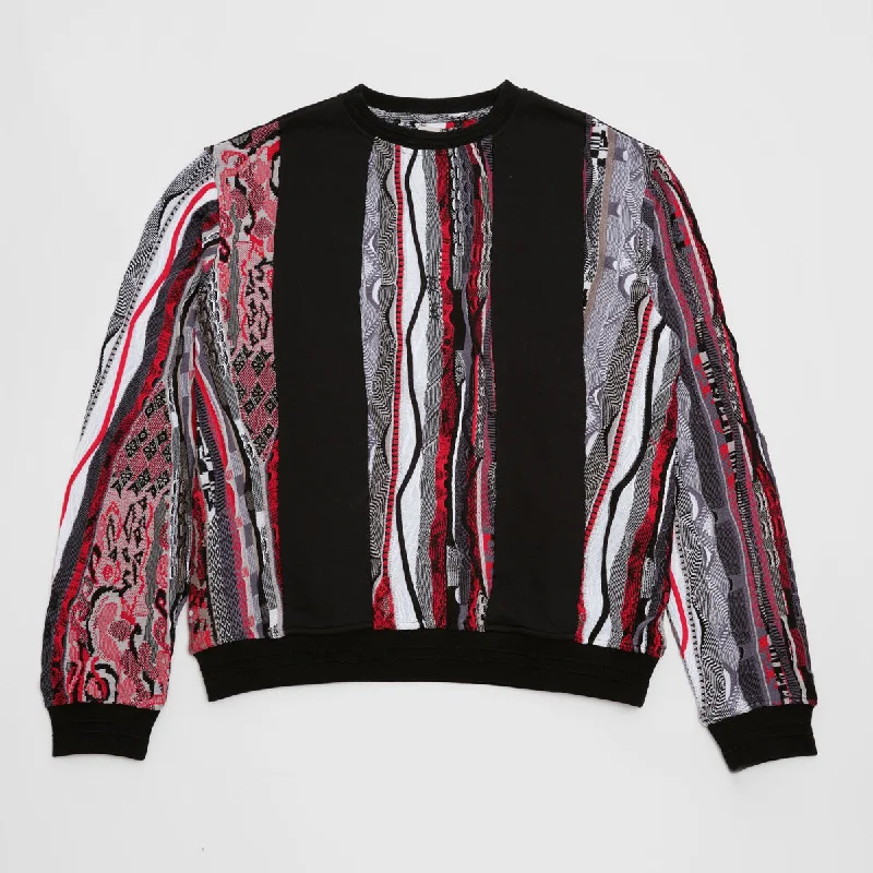 coogi-sweater-pieced-fleece-crew-red-black