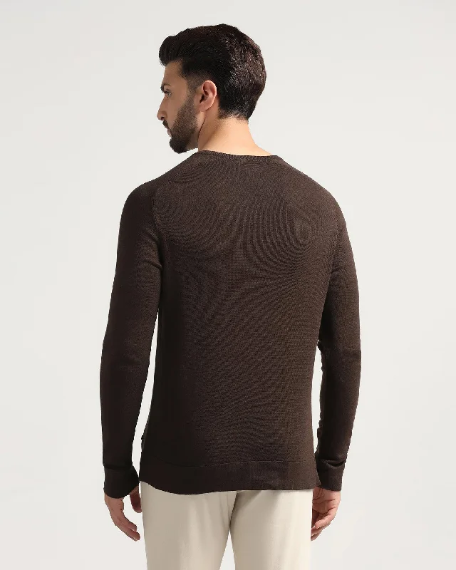 crew-neck-sweater-in-brown-joseph