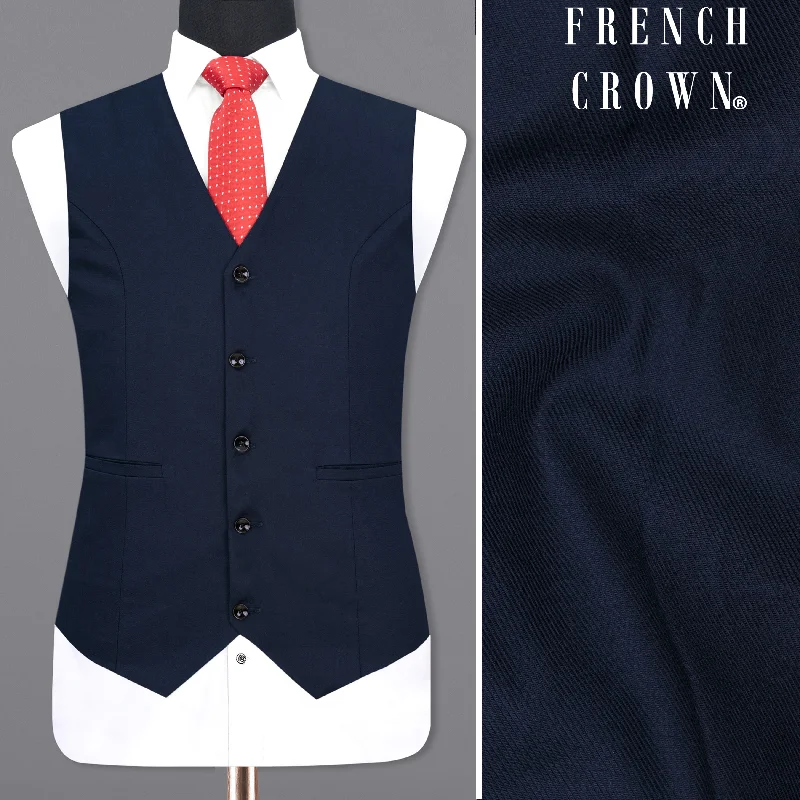 Ebony Blue Waistcoat