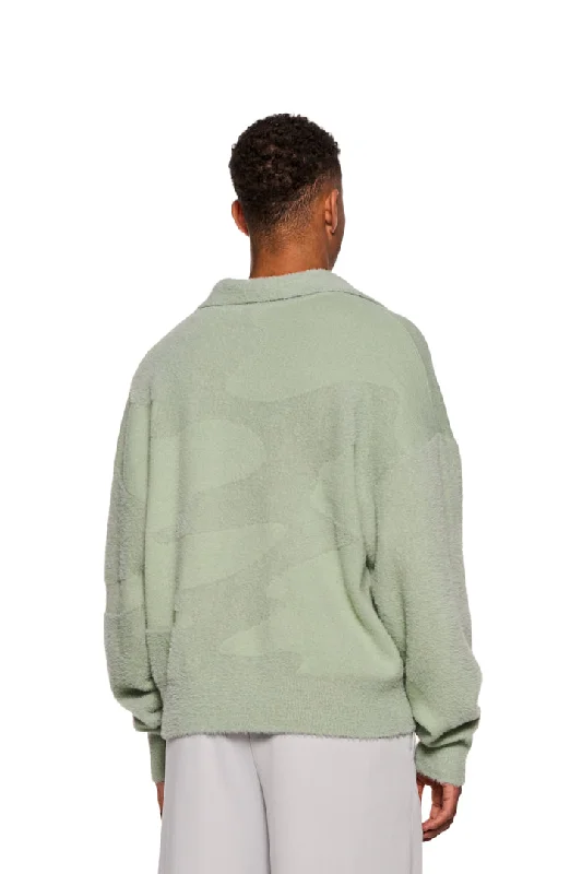 glitched-fuzzy-polo-green