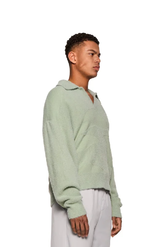 glitched-fuzzy-polo-green