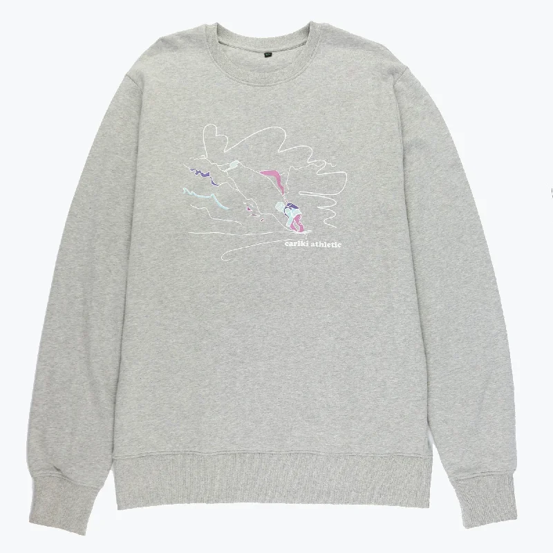 Downhill: Grey Snowboard Sweatshirt