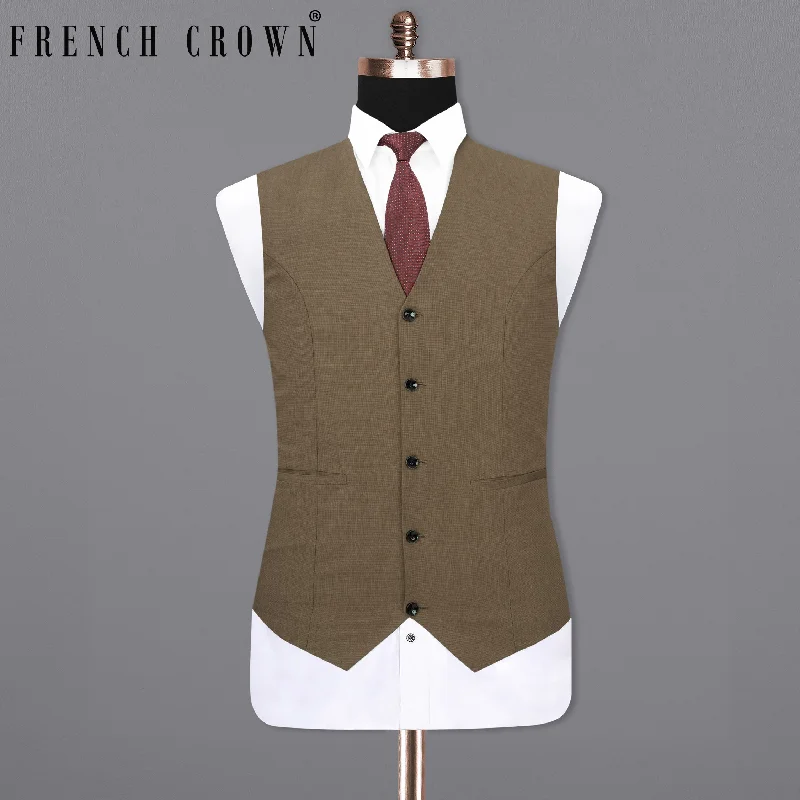 Hemlock Brown Premium Cotton Waistcoat