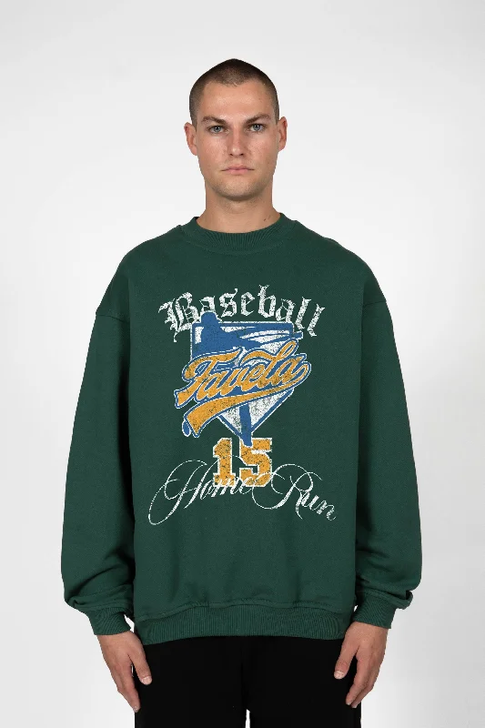 HOMERUN HUNTER GREEN CREWNECK