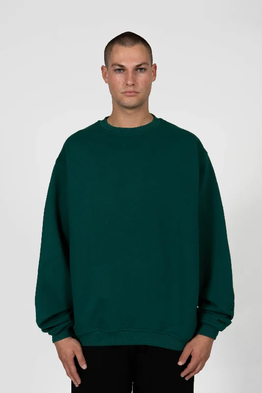 HUNTER GREEN CREWNECK