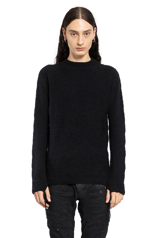 BORIS BIDJAN SABERI MAN BLACK KNITWEAR