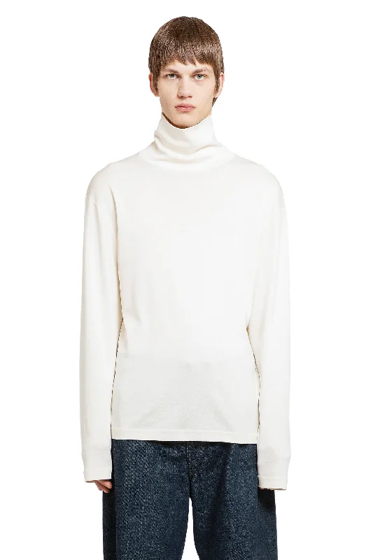 LEMAIRE MAN OFF-WHITE KNITWEAR