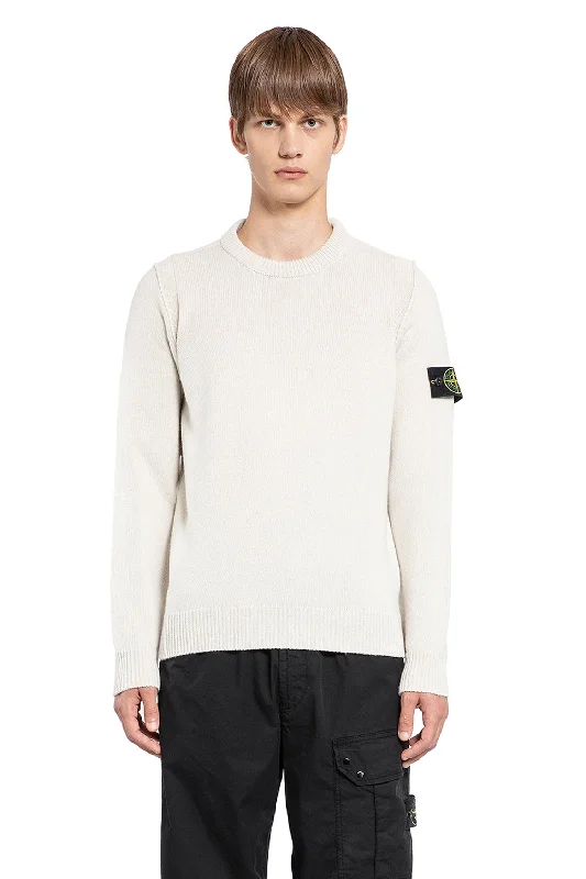 STONE ISLAND MAN OFF-WHITE KNITWEAR