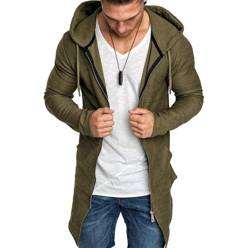 Men's Cardigan Zipper Mid-length Sweater Jacket 36263198X