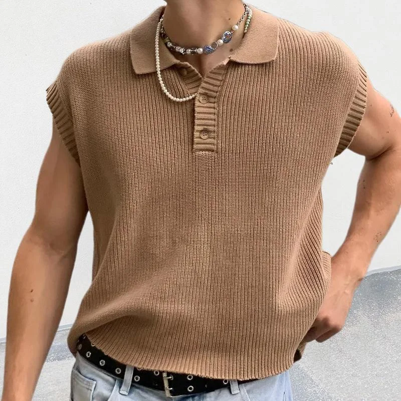 mens-casual-solid-color-polo-collar-knitted-sweater-80077057y