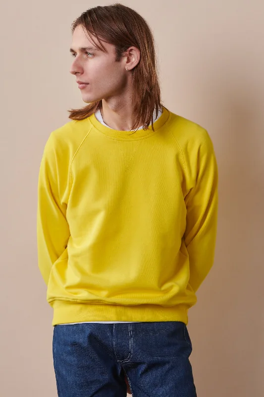 Men's Raglan Sweatshirt - Canary Yellow