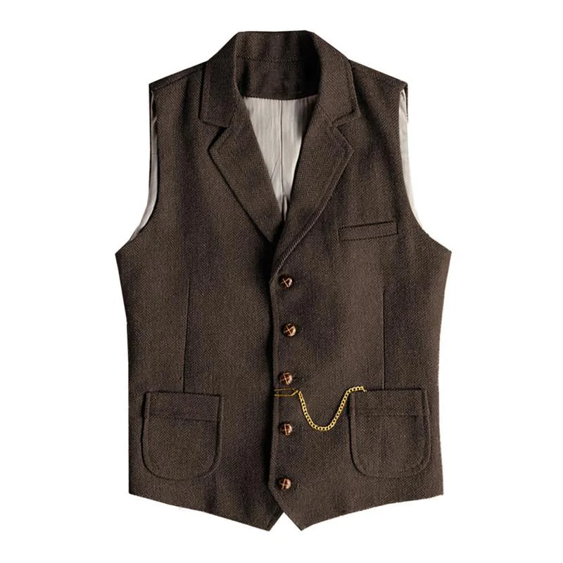 mens-retro-herringbone-lapel-slim-fit-single-breasted-vest-36645703m