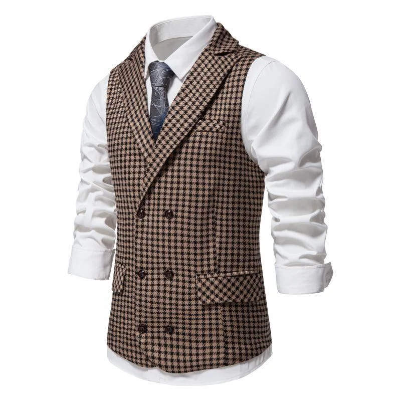 mens-retro-plaid-peak-lapel-double-breasted-suit-vest-60184798m