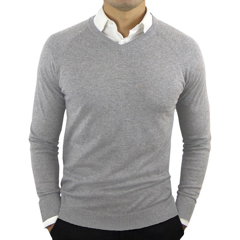 mens-v-neck-solid-color-long-sleeved-bottoming-sweater-63145018x