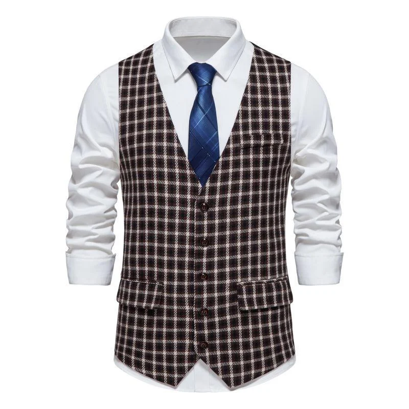 mens-vintage-plaid-v-neck-single-breasted-suit-vest-81040491m