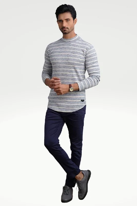 misty-gray-mock-neck-striped-sweatshirt