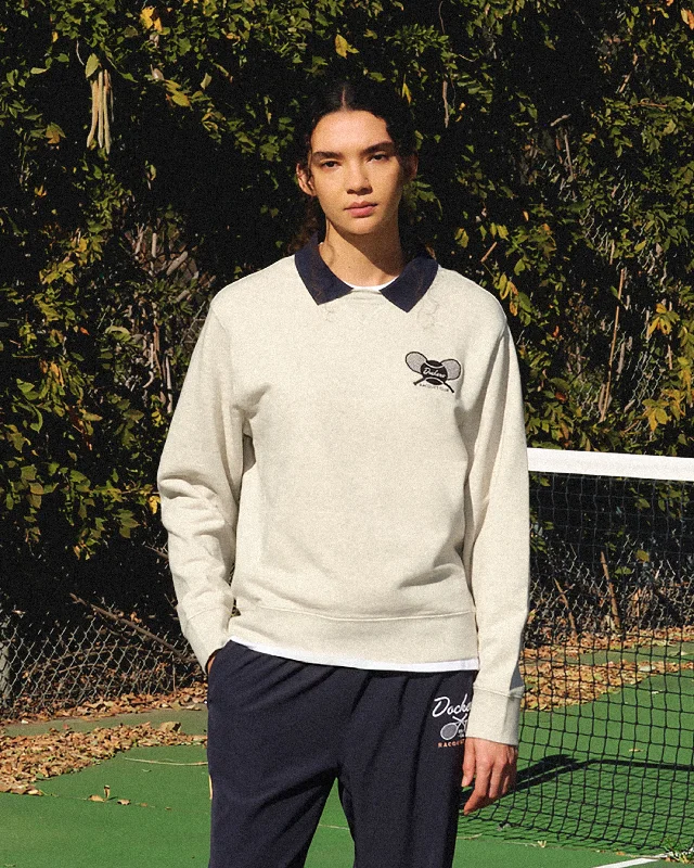 Racquet Club Collared Sweatshirt, Relaxed Fit