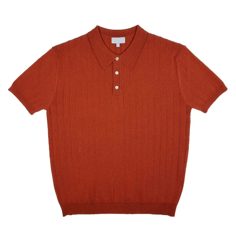 rt-no-9304-vertical-knitted-short-sleeve-collar-shirt