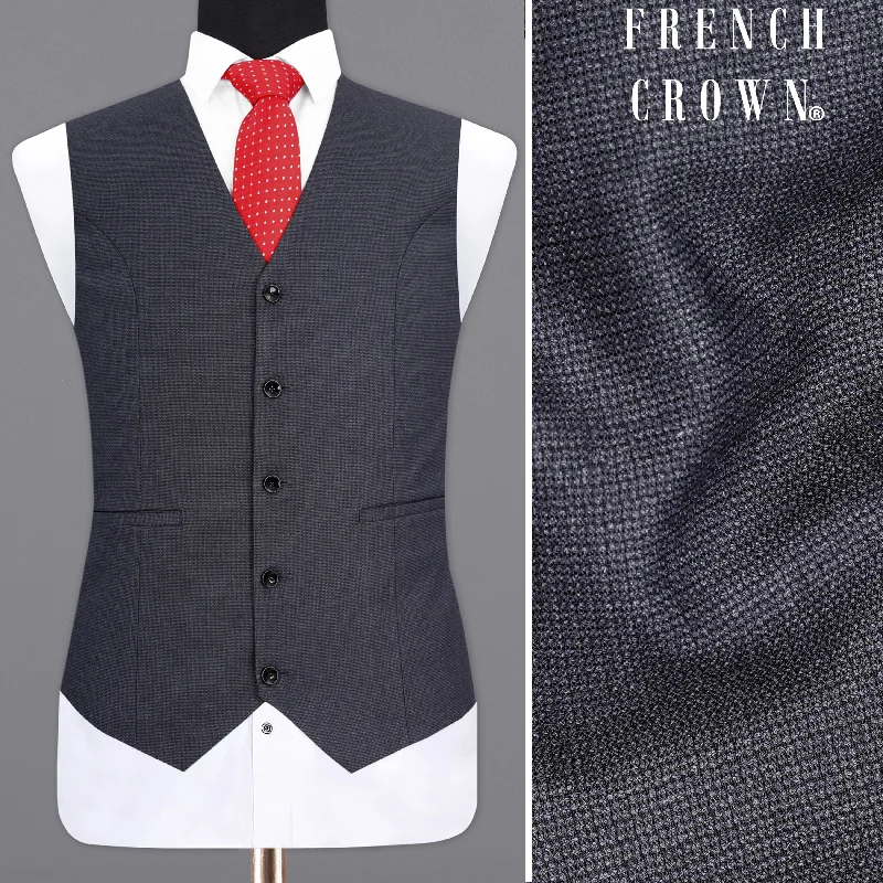 Scarpa Flow Gray Textured Waistcoat